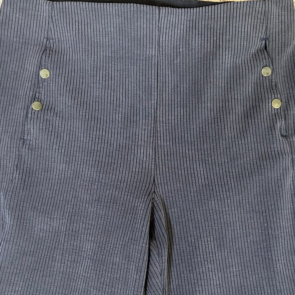 Lululemon black grey ribbed softstreme zip leg high rise cropped pants size 10 - Picture 2 of 11